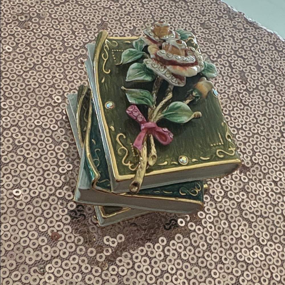 Floral Ceramic Book Decor - Picture 4 of 4
